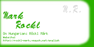 mark rockl business card
