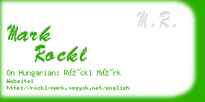 mark rockl business card